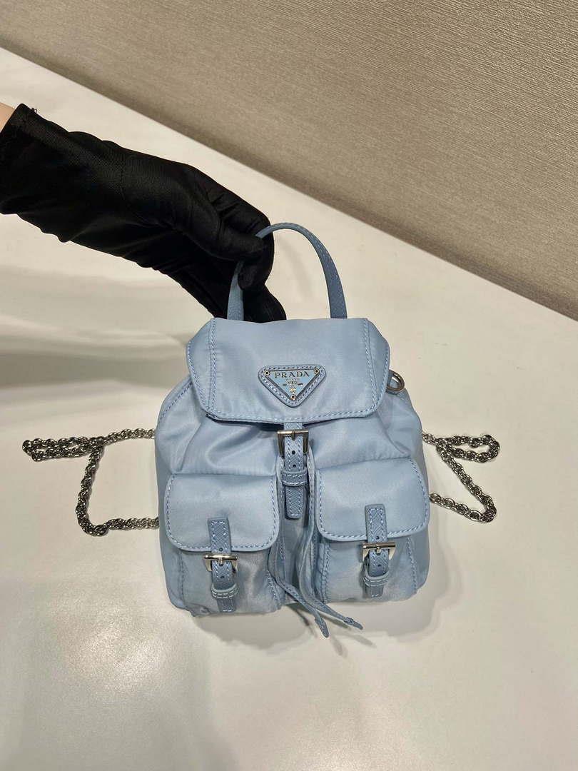 Prada 1BH029 Re-Nylon mini backpack Blue
