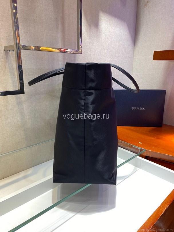 Prada 1BG107 Re Nylon Medium Tote Bag Black
