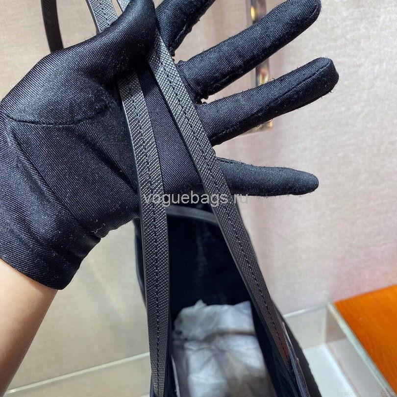 Prada 1BG107 Re Nylon Medium Tote Bag Black