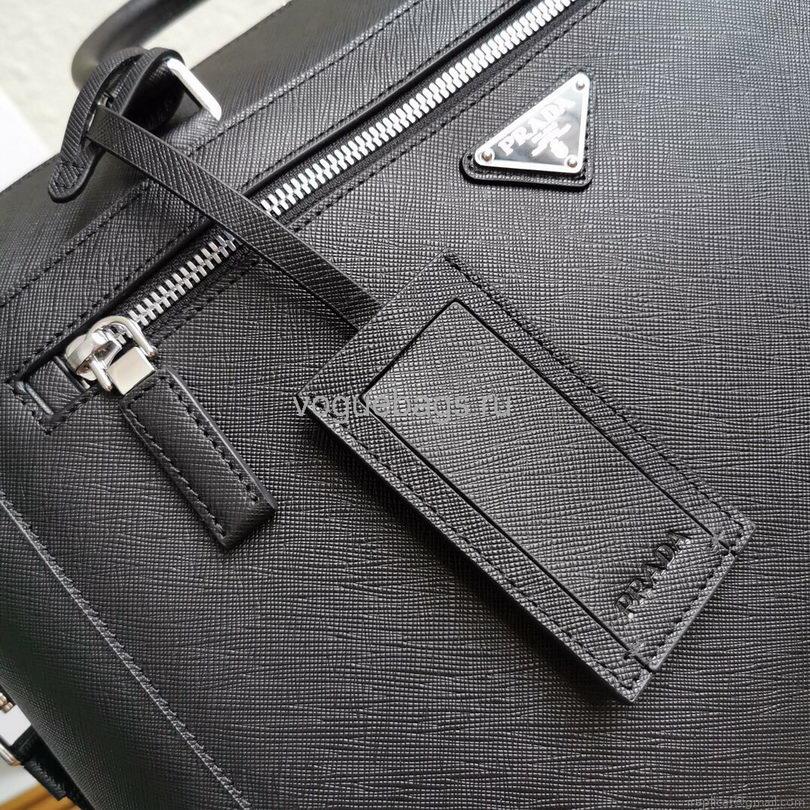 Prada 2VG044 Saffiano Leather Tote Bag in Black