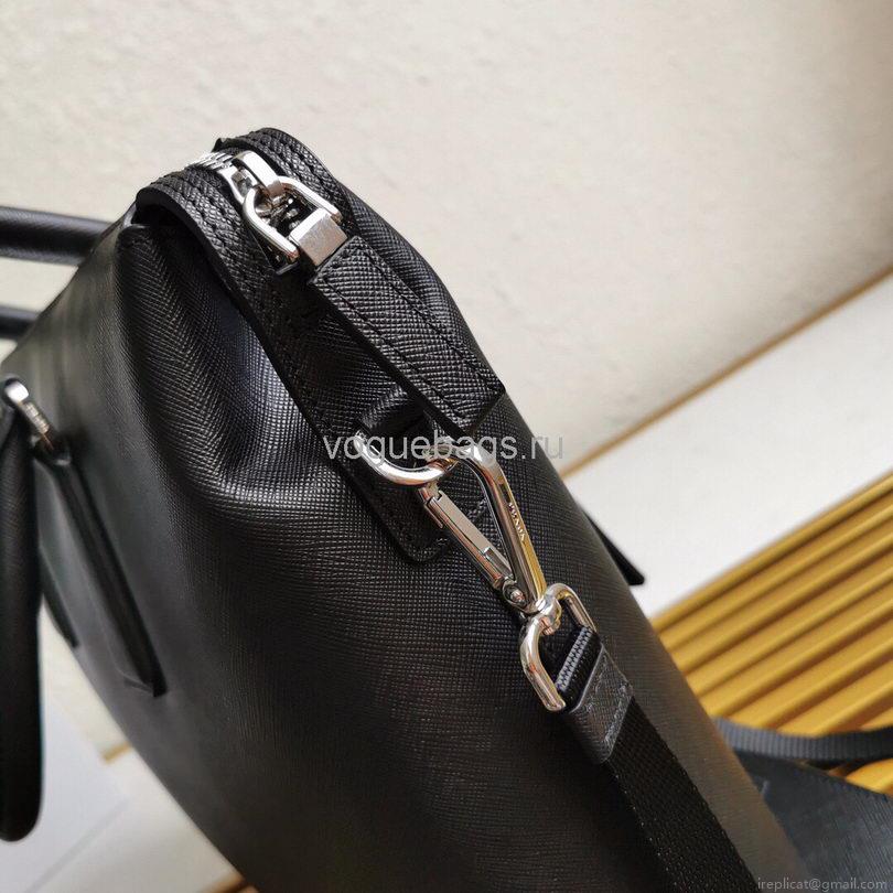 Prada 2VG044 Saffiano Leather Tote Bag in Black