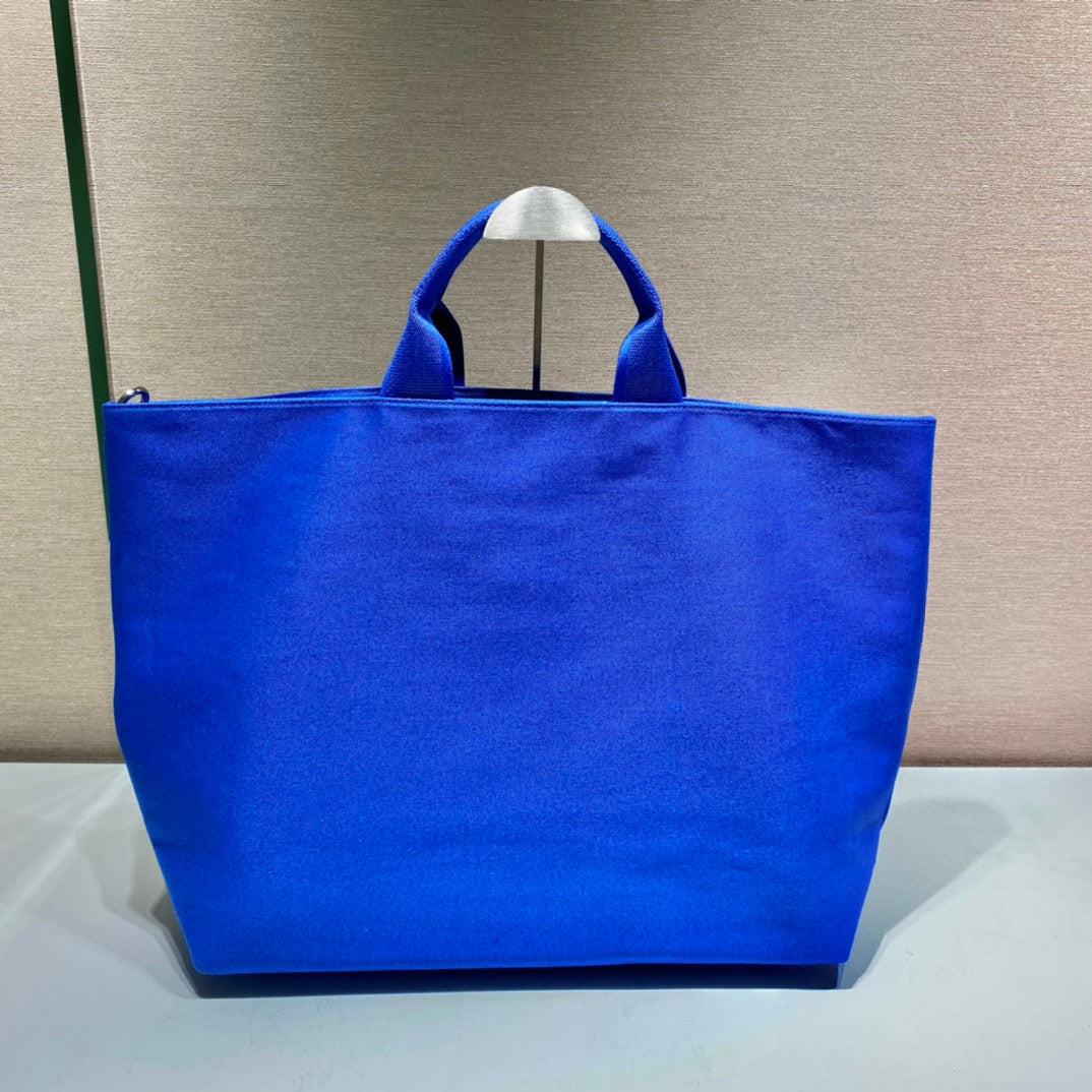 Prada 1BG395 Drill tote Shoulder bag Blue