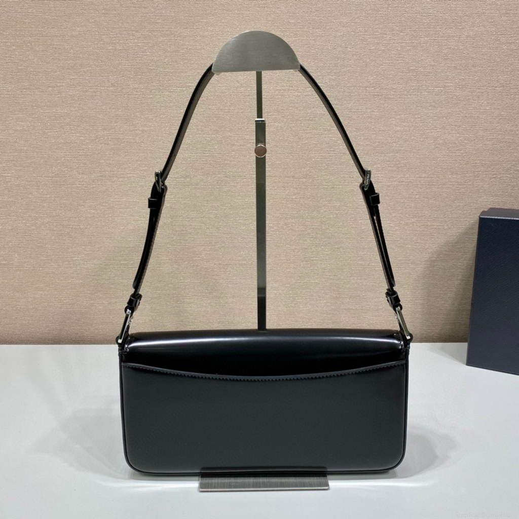 Prada 1BD323 Brushed leather Prada Femme bag Black