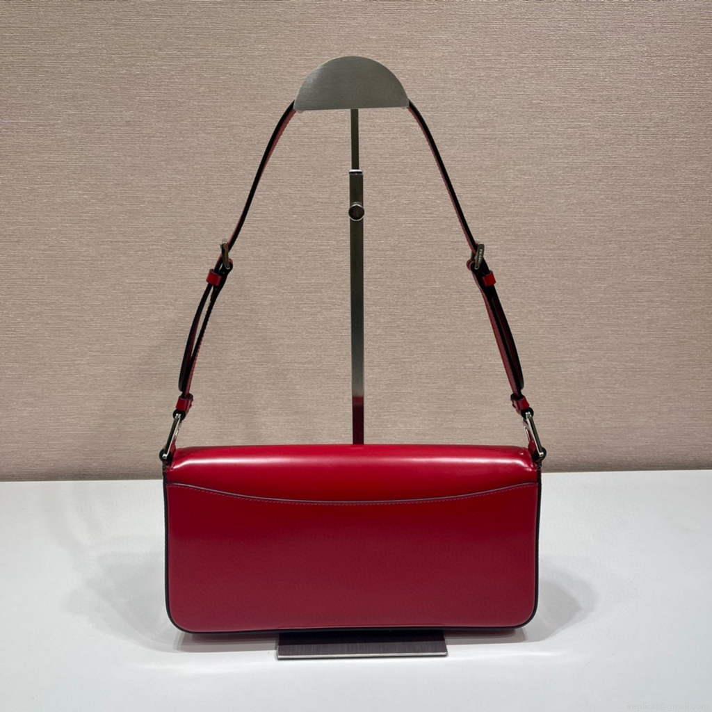 Prada 1BD323 Brushed leather Prada Femme bag Red