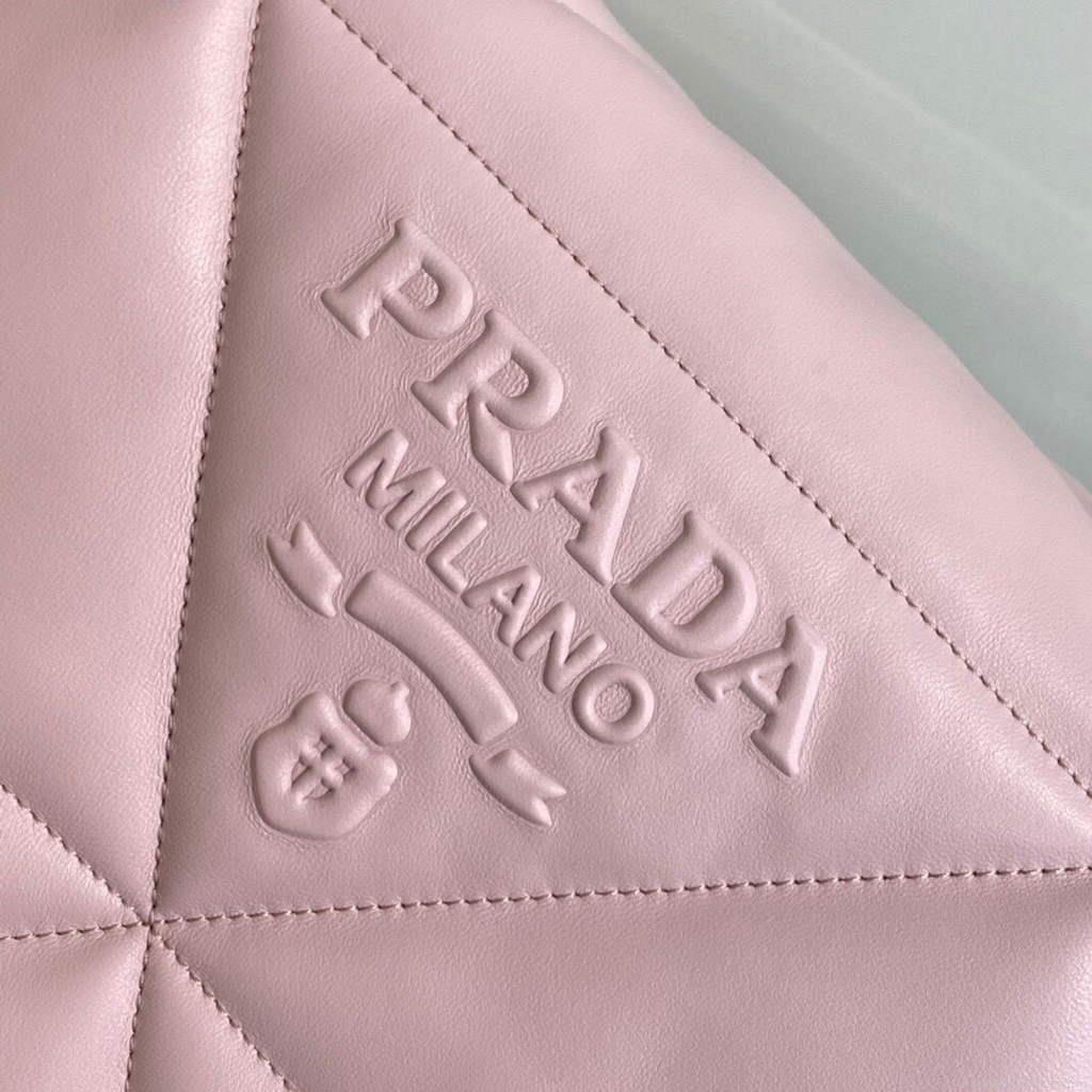 Prada Padded nappa leather shoulder bag 1BD306 Pink