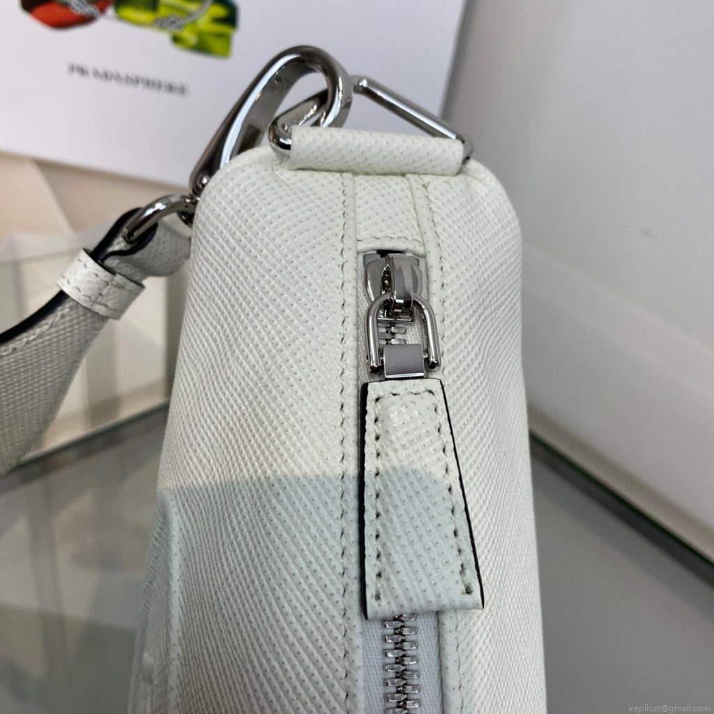 Prada Saffiano Prada Triangle bag 2VH155 White