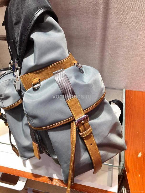 Prada 2VZ074 Nylon Backpack Bag in Gray