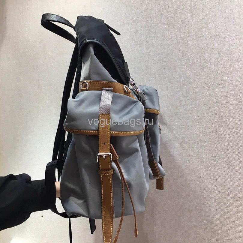 Prada 2VZ074 Nylon Backpack Bag in Gray