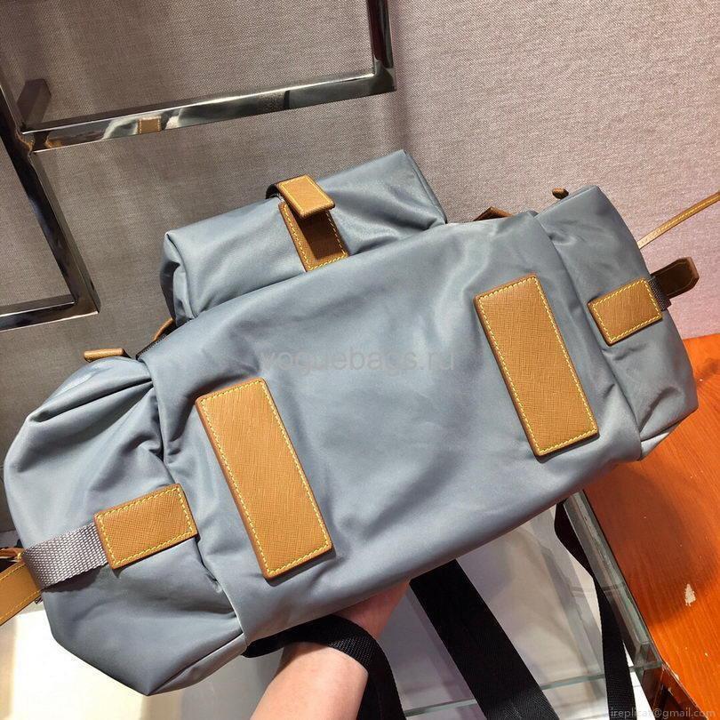 Prada 2VZ074 Nylon Backpack Bag in Gray