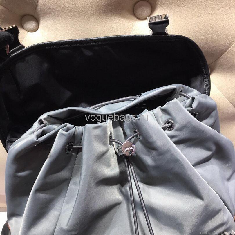 Prada 2VZ074 Nylon Backpack Bag in Gray