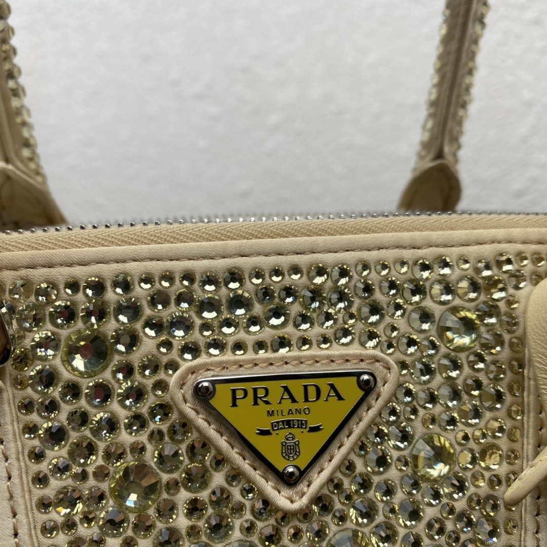 Prada 1BA896 Prada Galleria Saffiano leather small bag Gold