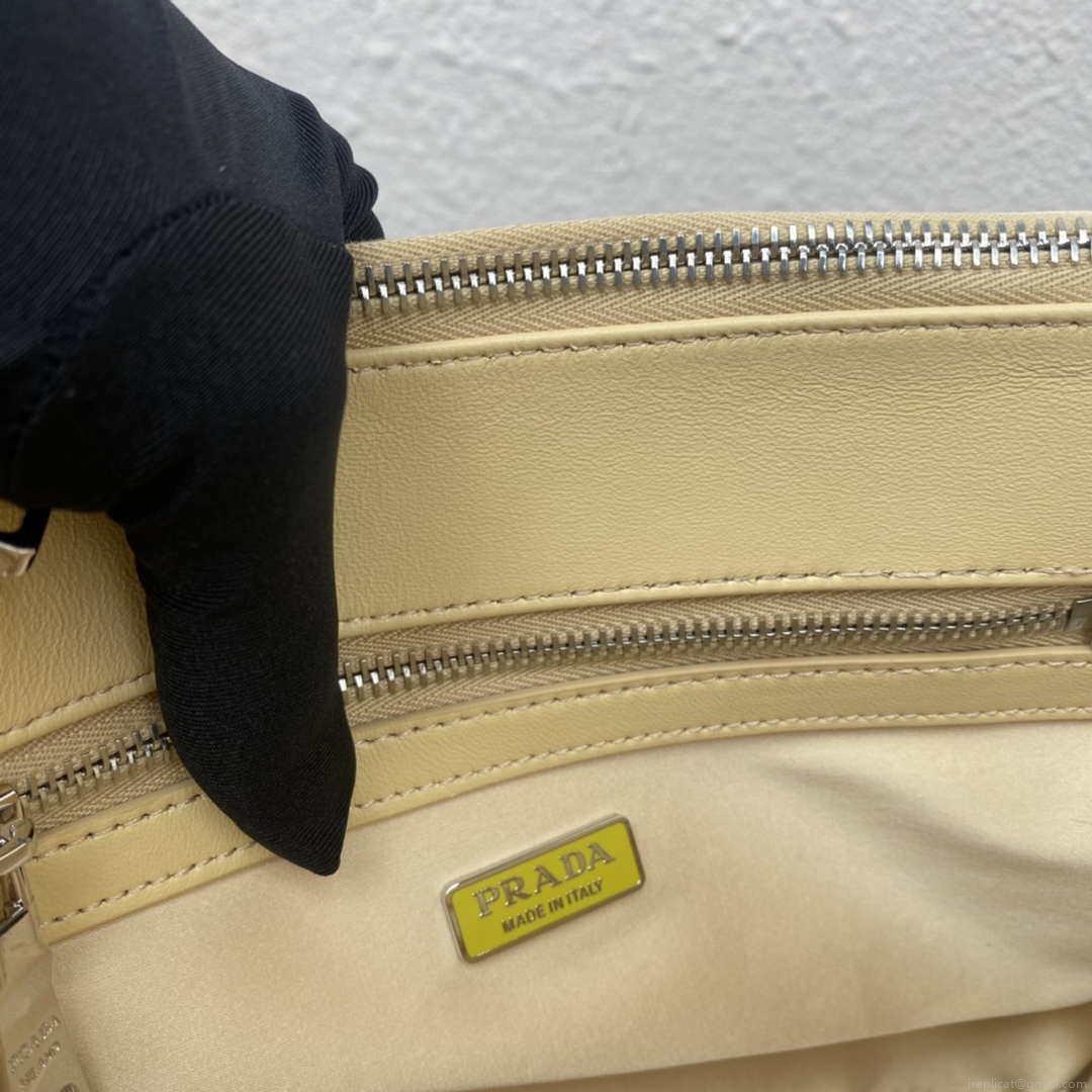 Prada 1BA896 Prada Galleria Saffiano leather small bag Gold