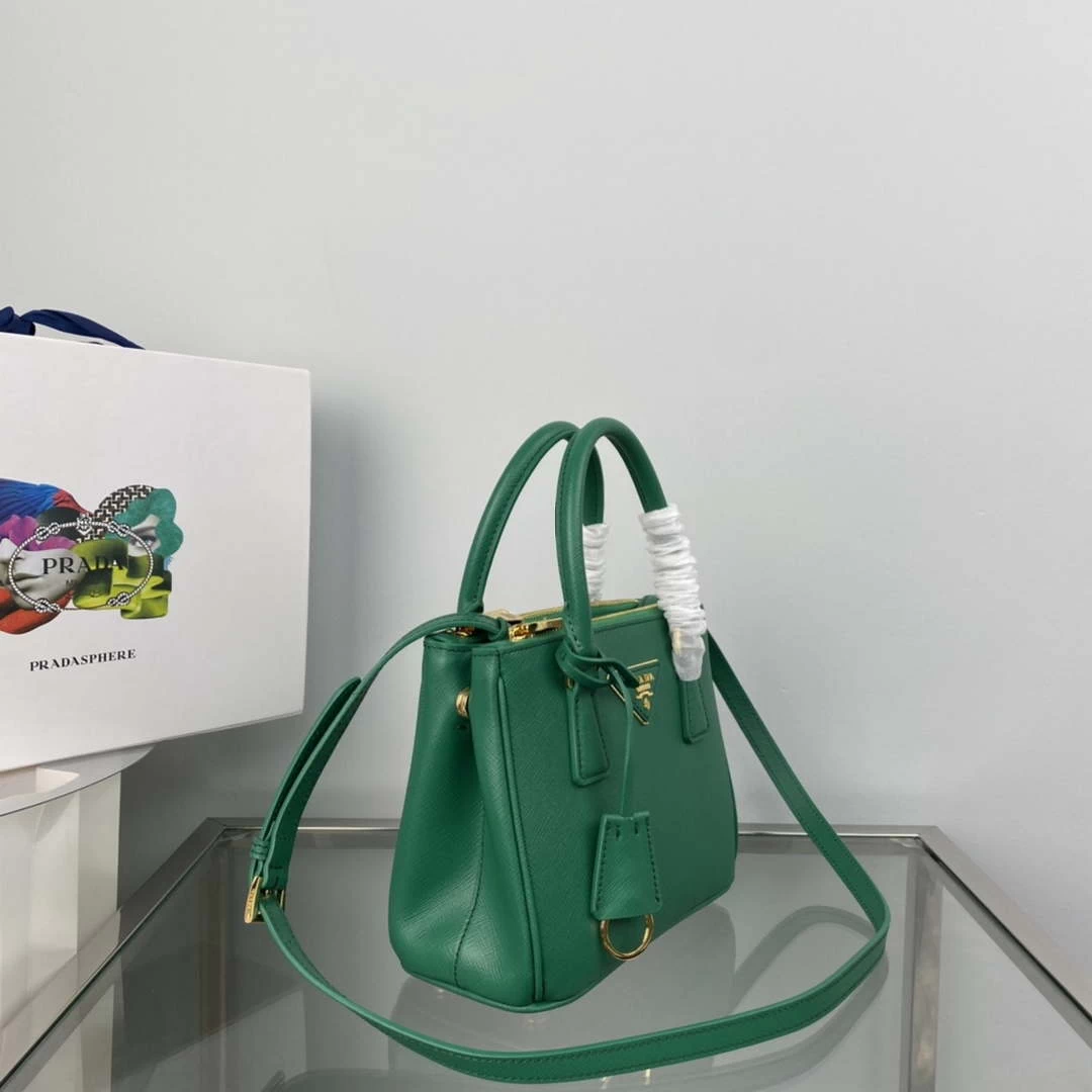 Prada 1BA906 Prada Galleria Saffiano leather mini-bag Green