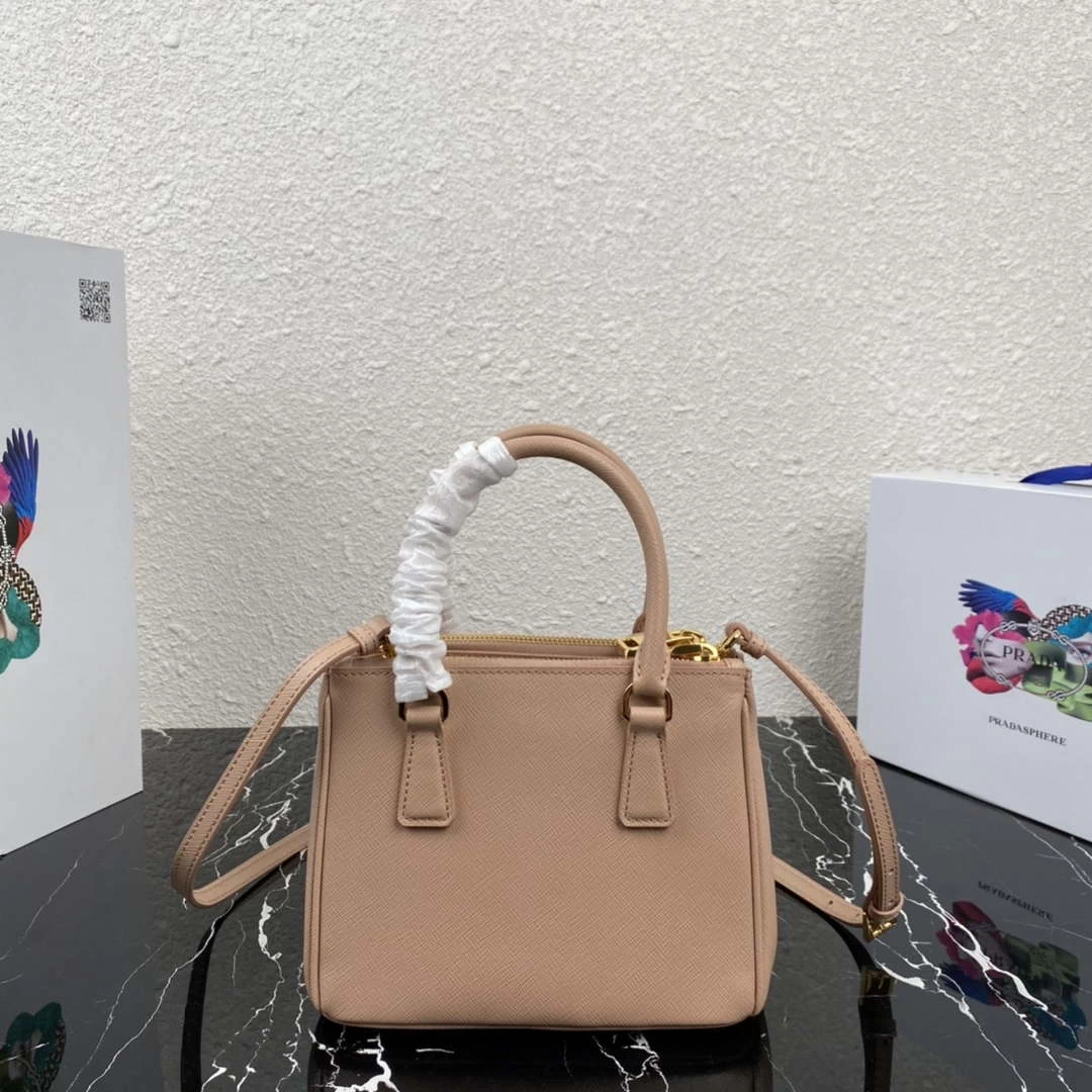 Prada 1BA906 Prada Galleria Saffiano leather mini-bag Light Pink
