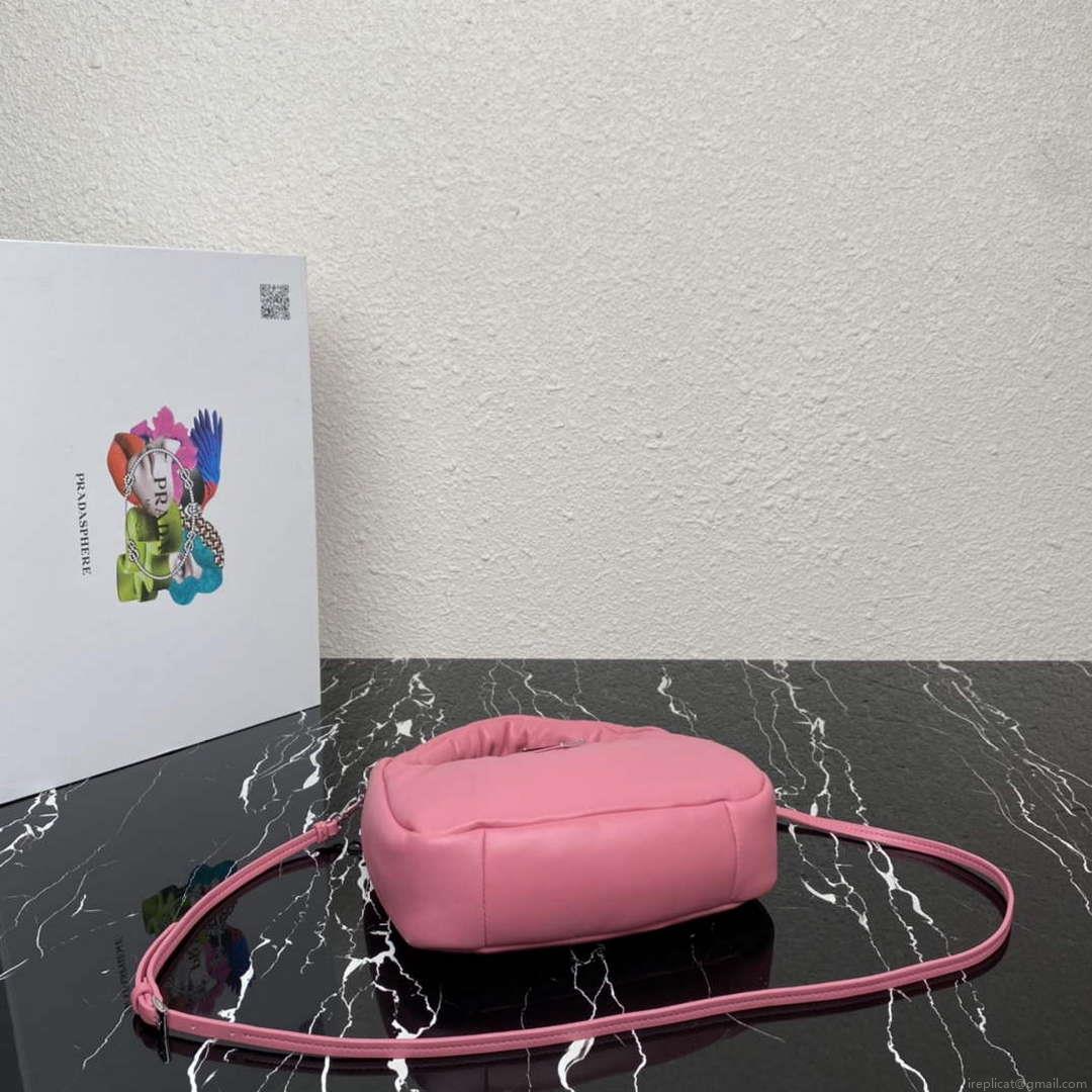 Prada 1BA384 Prada Soft Padded Nappa Leather Mini Bag Pink