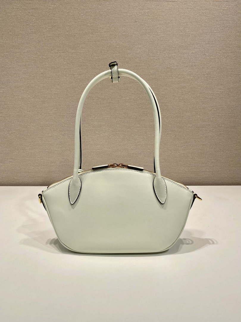 Prada 1BA427 Small leather handbag White