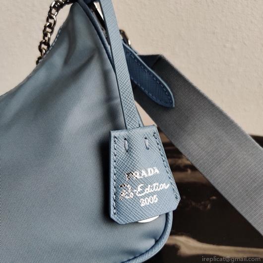 Prada 1BH204 Prada Re-Edition 2005 Nylon Bag Light Blue