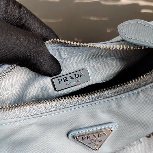 Prada 1BH204 Prada Re-Edition 2005 Nylon Bag Light Blue