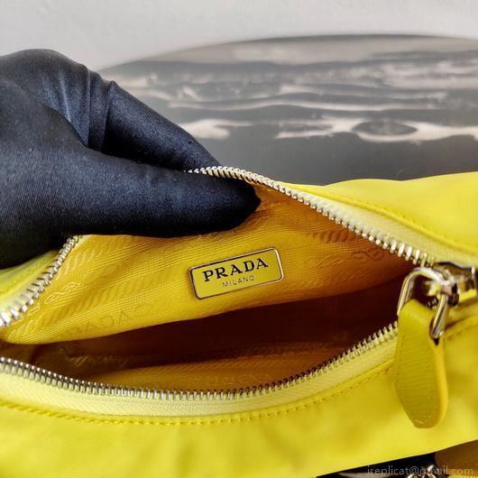 Prada 1BH204 Prada Re-Edition 2005 Nylon Bag Light Yellow