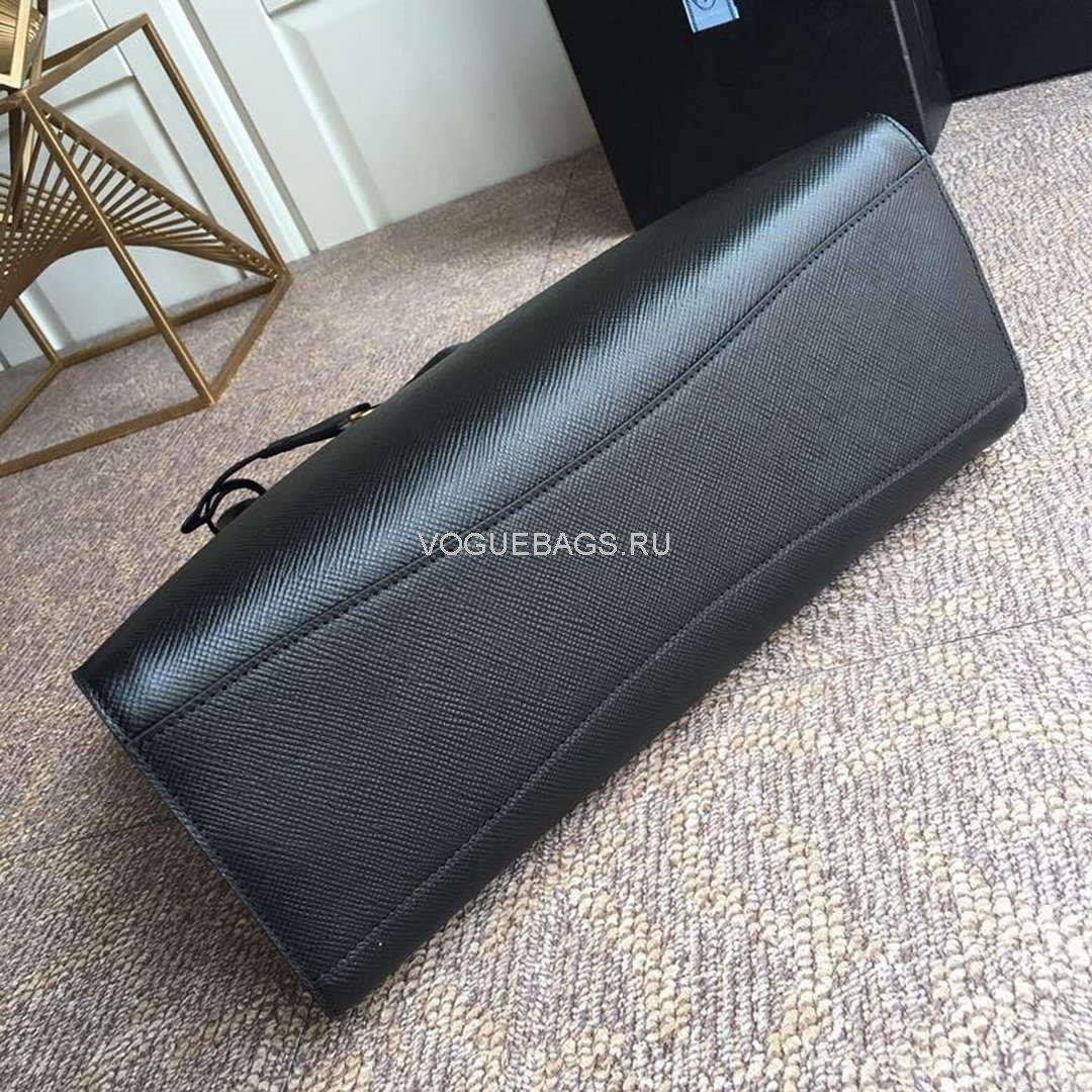 Prada 1BA153 Large Saffiano Leather Handbag in Black