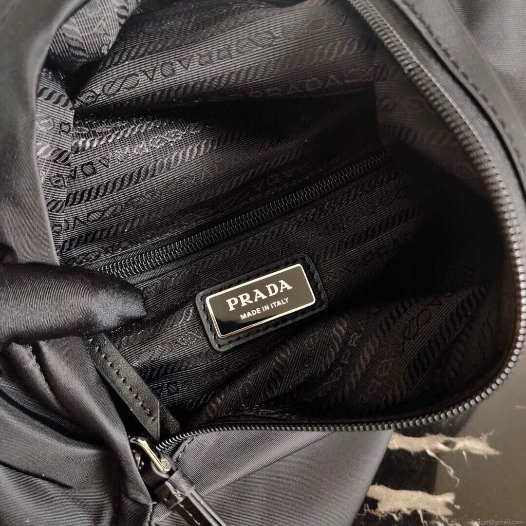 Prada Re-Nylon and leather Backpack 2VZ092 Black