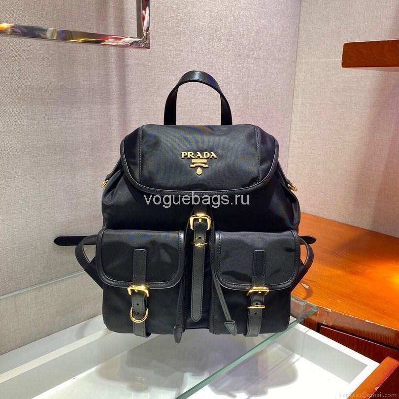 Prada Robot Fabric Backpack 1BZ677 In Black