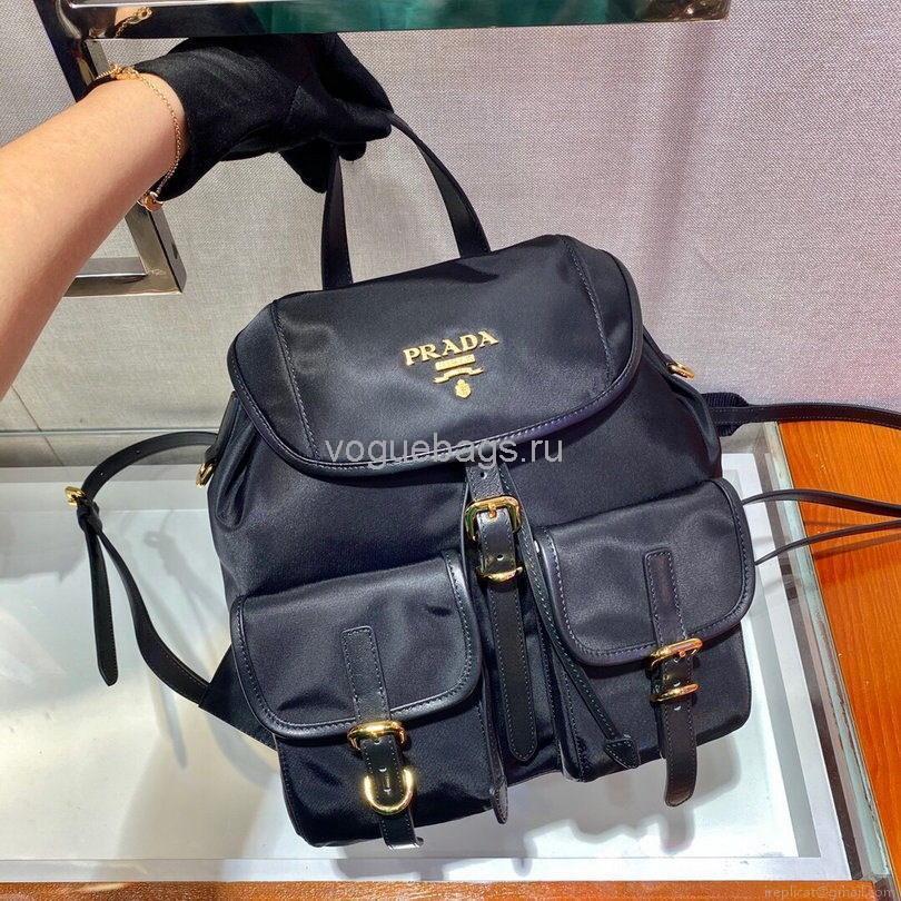Prada Robot Fabric Backpack 1BZ677 In Black