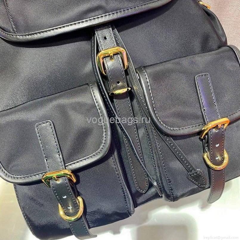 Prada Robot Fabric Backpack 1BZ677 In Black
