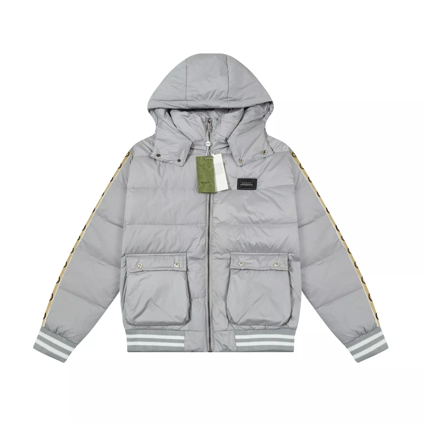 Gucci Down Feather Coat Long Sleeved replica clothing 346453