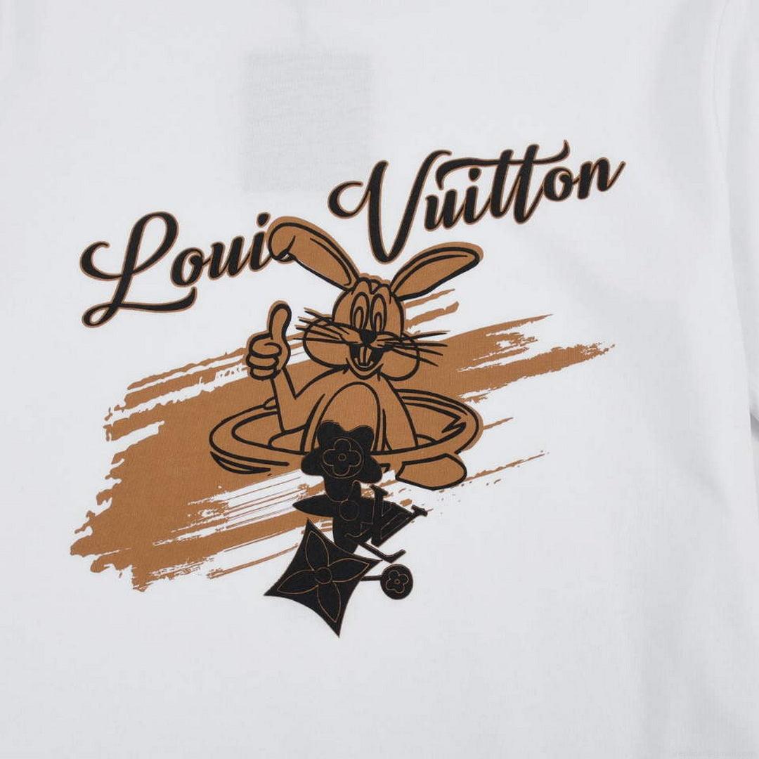 LV 1AAU5D Men’s Women’s LV Frequency Graphic T-Shirt L66464