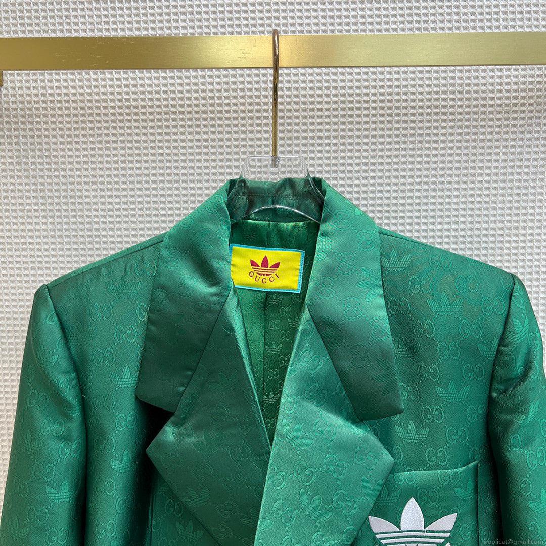 Gucci 693451 adidas x Gucci GG Jacket for women green