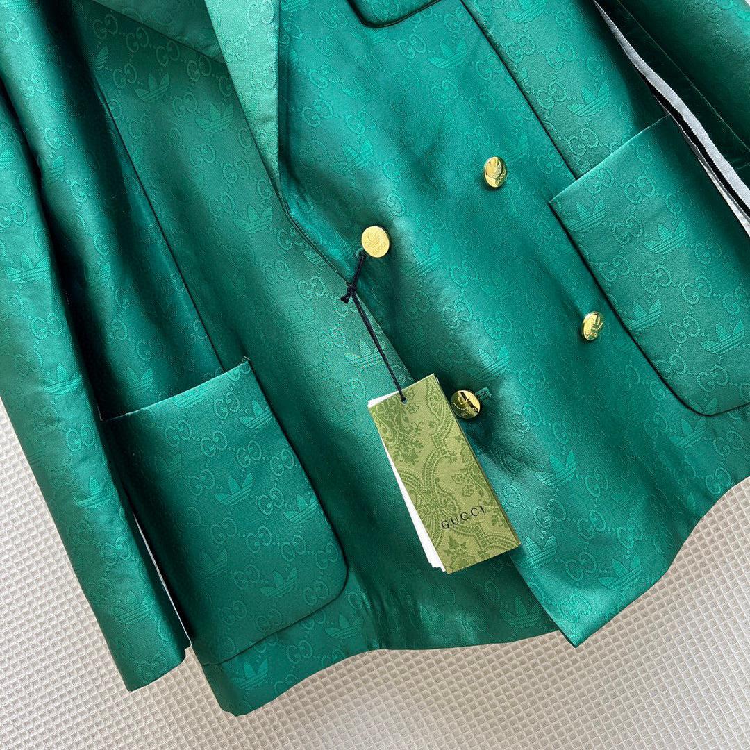 Gucci 693451 adidas x Gucci GG Jacket for women green