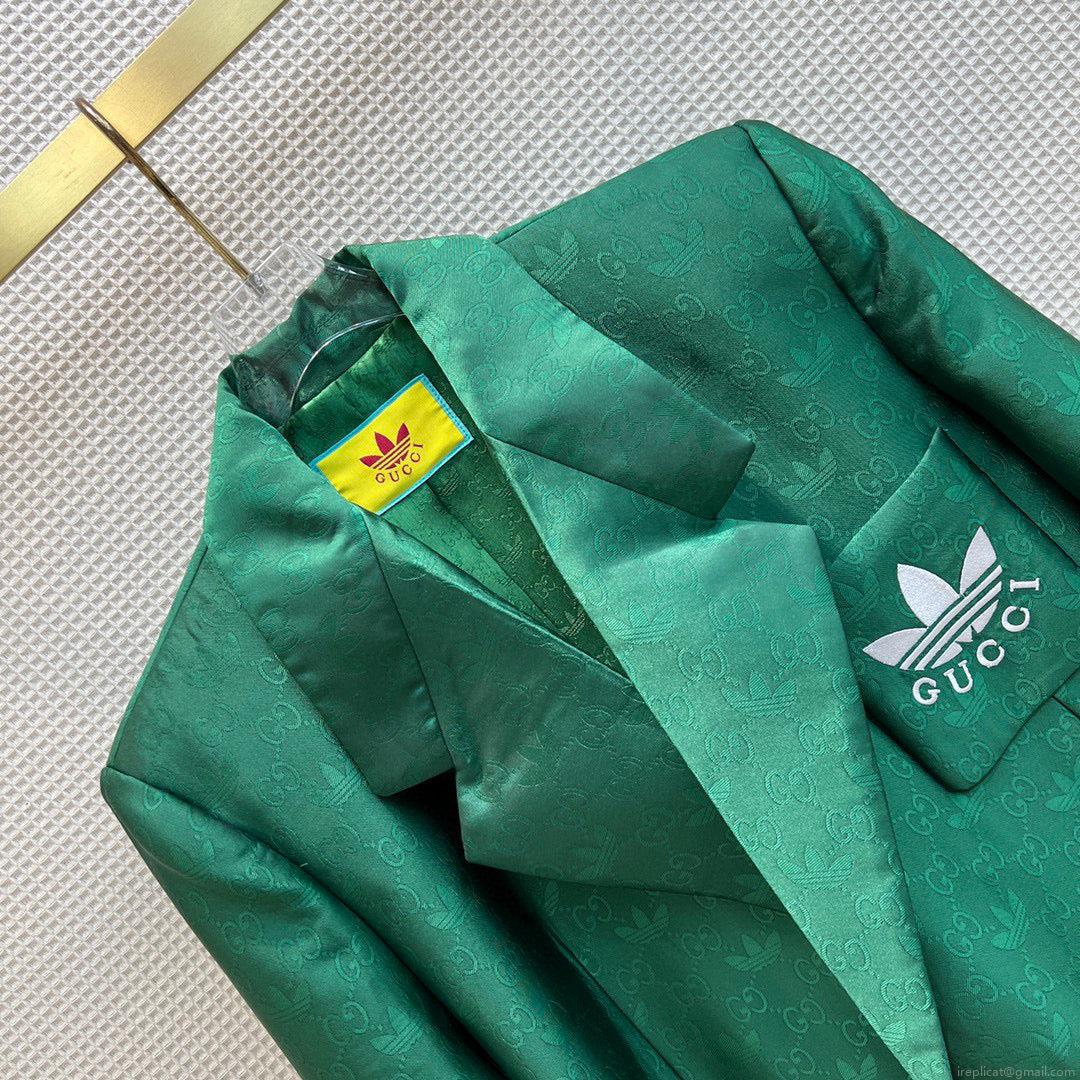 Gucci 693451 adidas x Gucci GG Jacket for women green