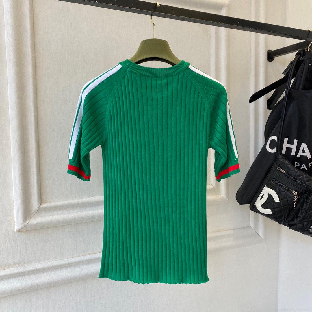 Gucci 693638 adidas x Gucci cropped T-shirt for women green