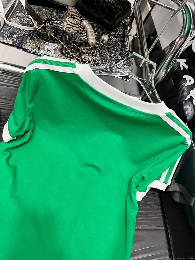 Gucci 693640 X adidas x Gucci cropped T-shirt for women Green