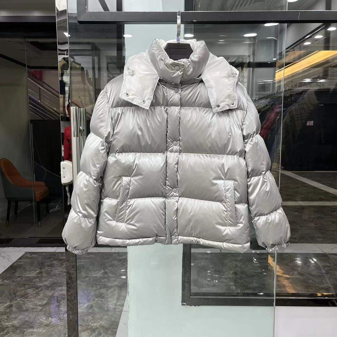 Moncler H20931C Women’s Gaou Down Jacket Silver 88622