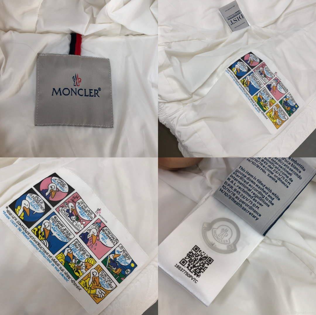 Moncler G20912A Women’s Short Down White 88633