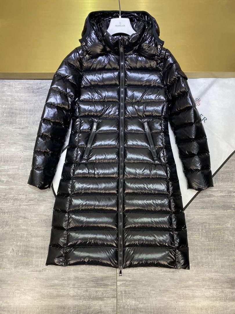 Moncler H20931C Women’s Long Down Black 88639