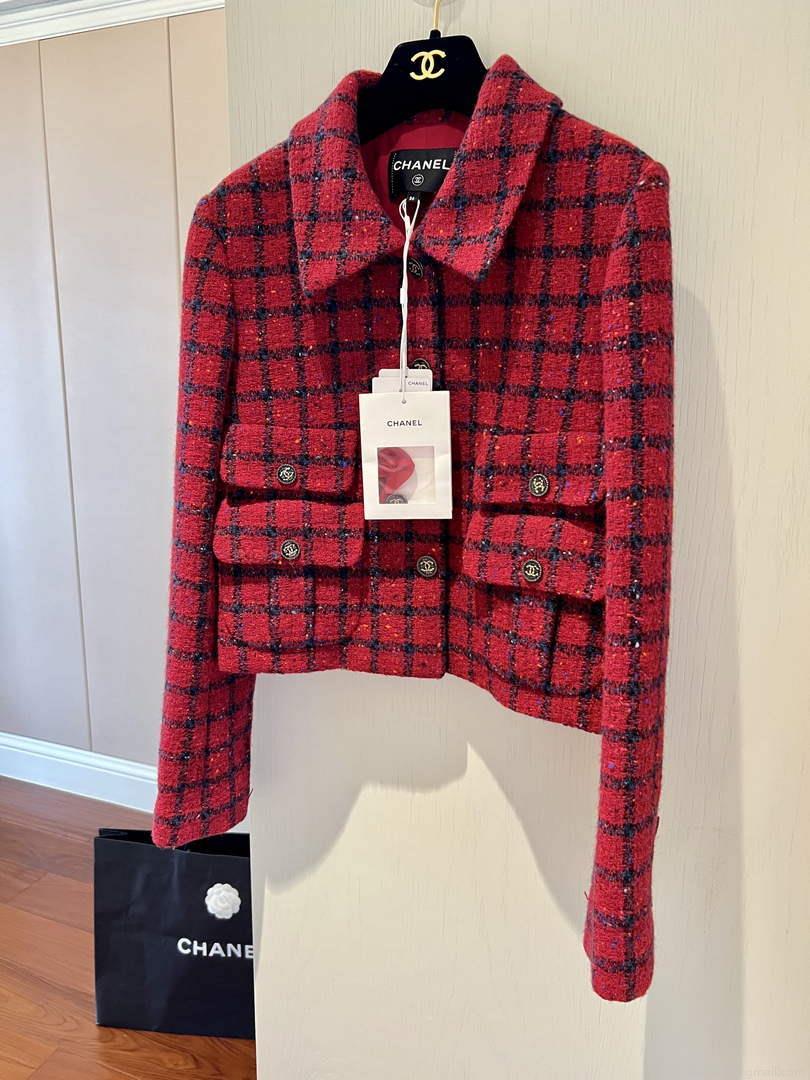 Chanel P73609 Women’s Fashion Clothing Jacket C58701