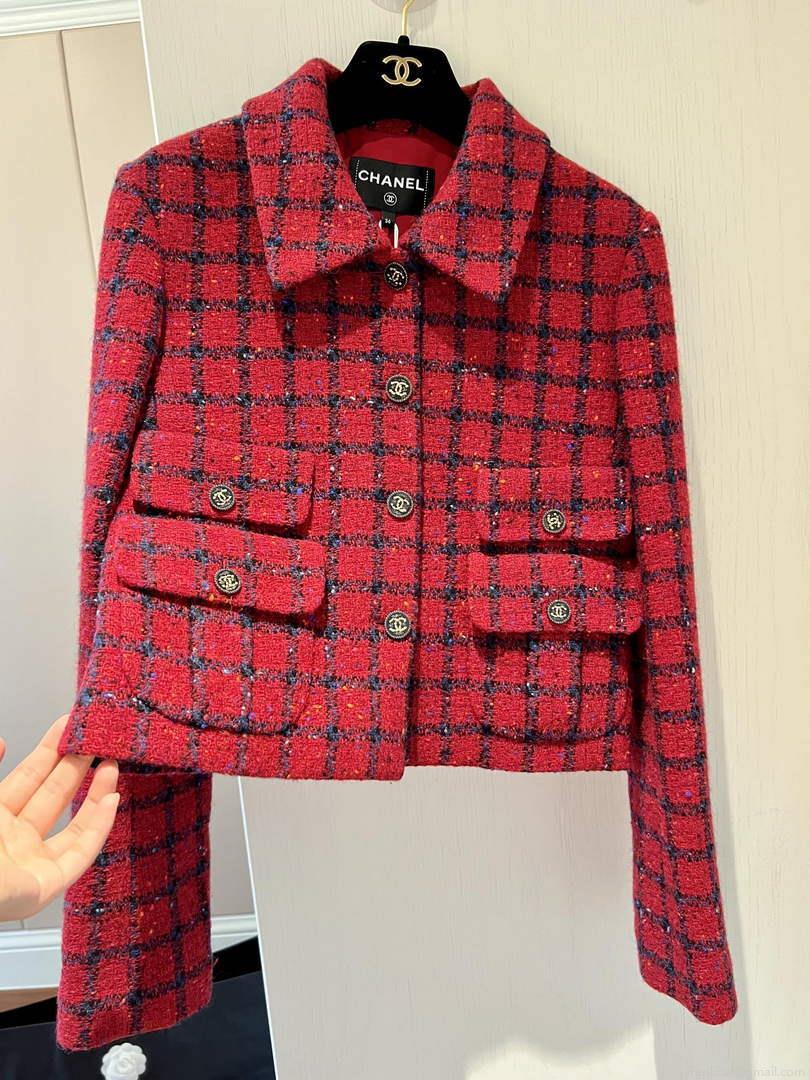 Chanel P73609 Women’s Fashion Clothing Jacket C58701