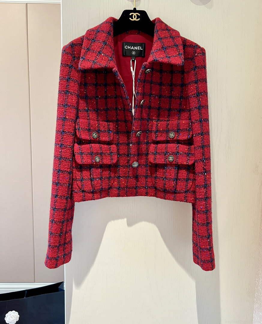 Chanel P73609 Women’s Fashion Clothing Jacket C58701