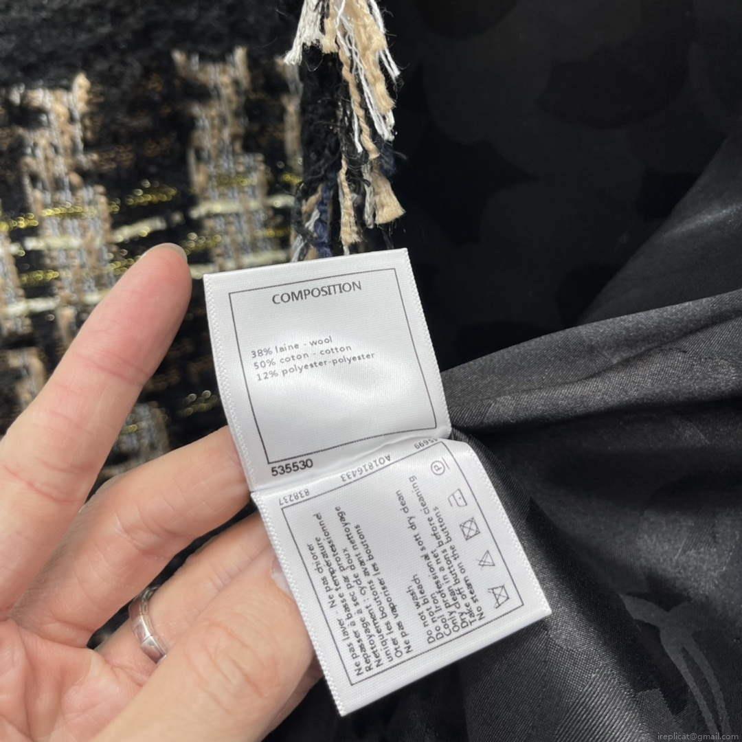 Chanel P73609 Women’s Fashion Clothing Jacket C58710