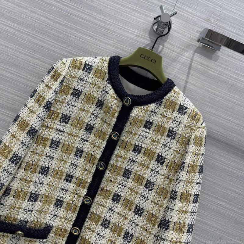 Gucci 691452 Women’s Lurex Tweed Jacket G66853