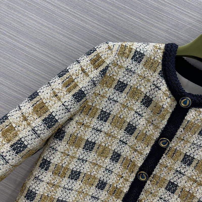Gucci 691452 Women’s Lurex Tweed Jacket G66853