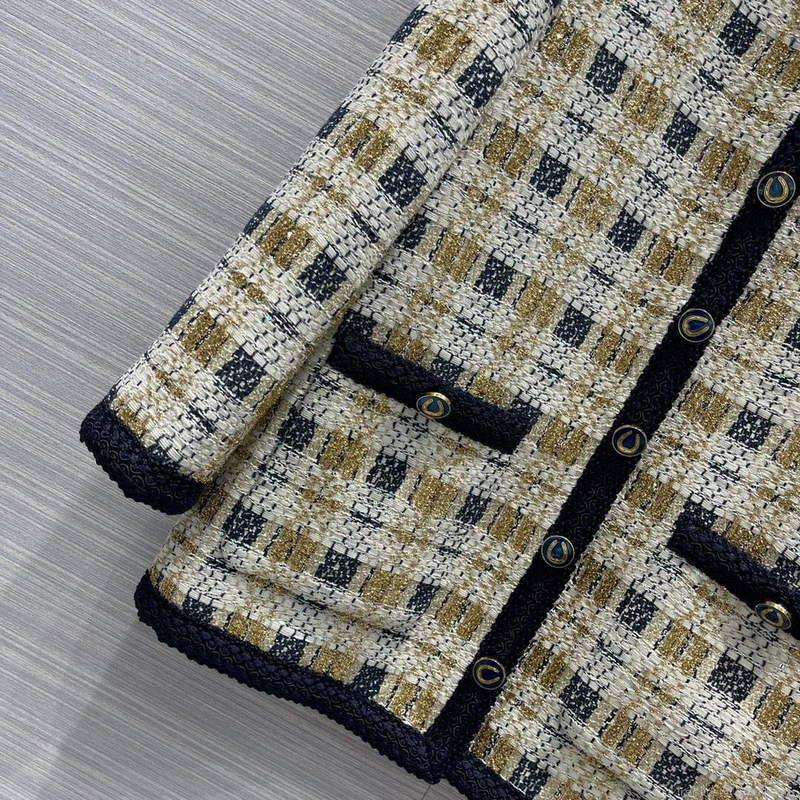 Gucci 691452 Women’s Lurex Tweed Jacket G66853