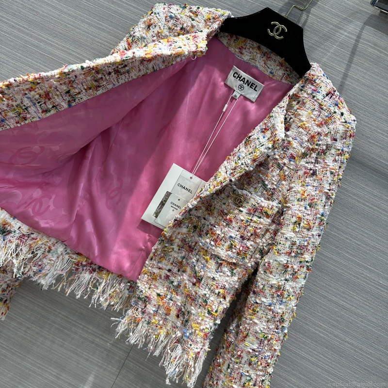 Chanel P73609 Women’s Fashion Clothing Jacket C58719