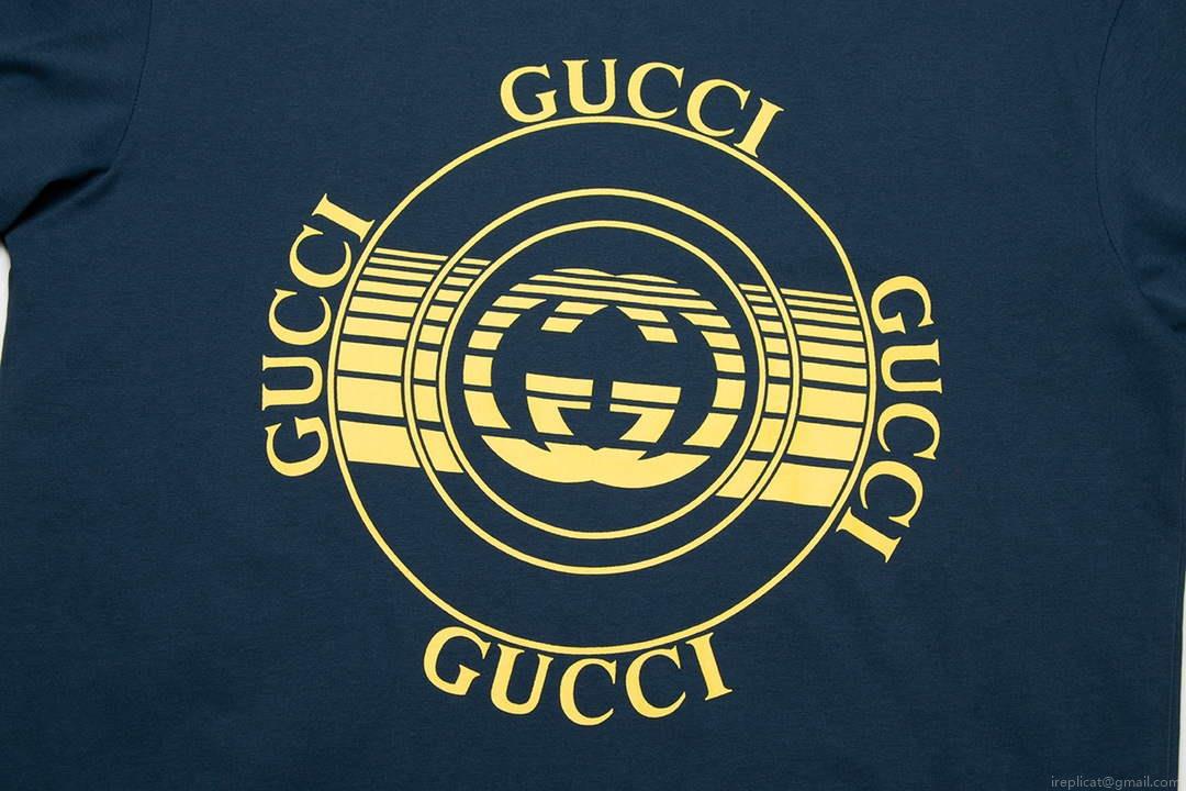 Gucci 717422 Logo print cotton jersey Men Women’s T-shirt G38663