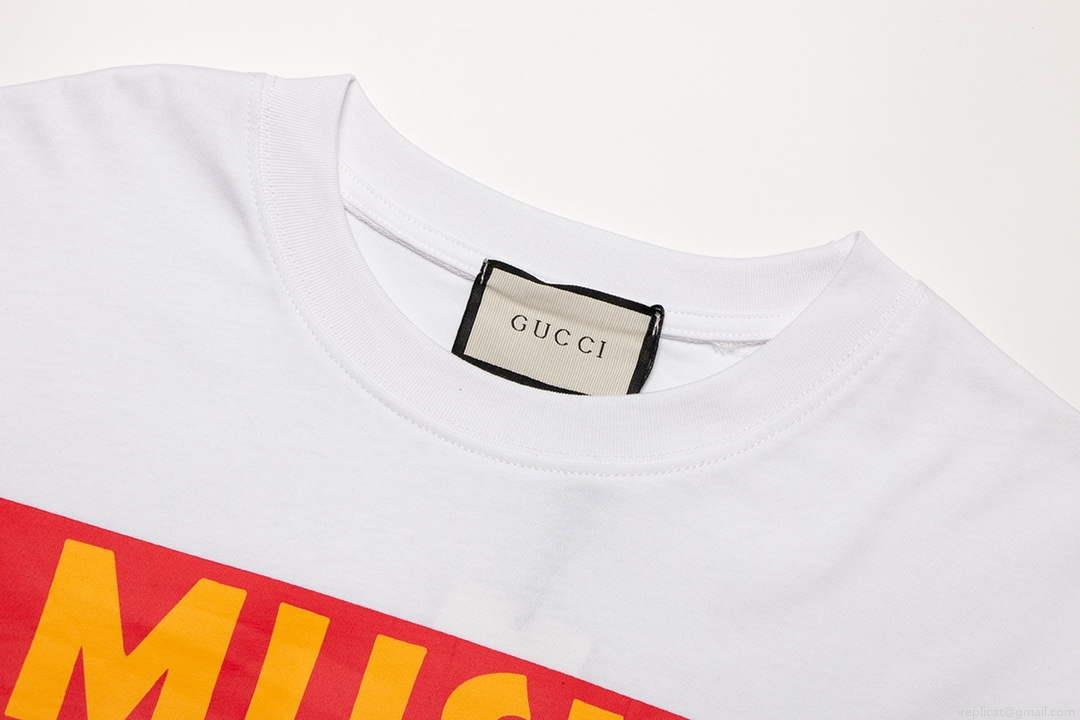 Gucci 717422 Logo print cotton jersey Men Women’s T-shirt G38665