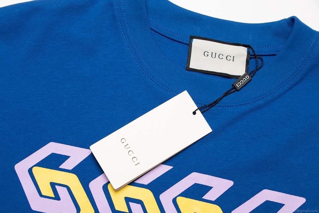 Gucci 717422 Logo print cotton jersey Men Women’s T-shirt G38670
