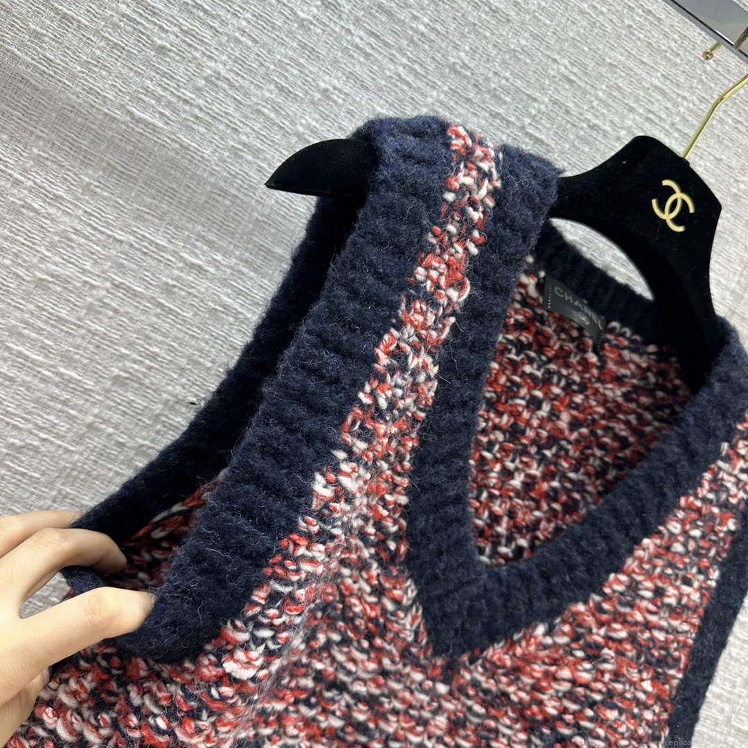 Chanel Women’s Fashion Clothing Knitted Sleeveless Dress C58807